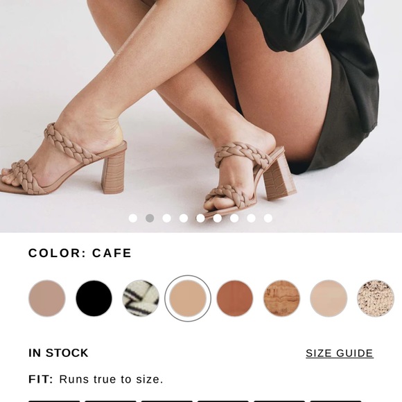 NWT in box Dolce Vita Paily Cafe Stella heels size 7.5 - Picture 2 of 8